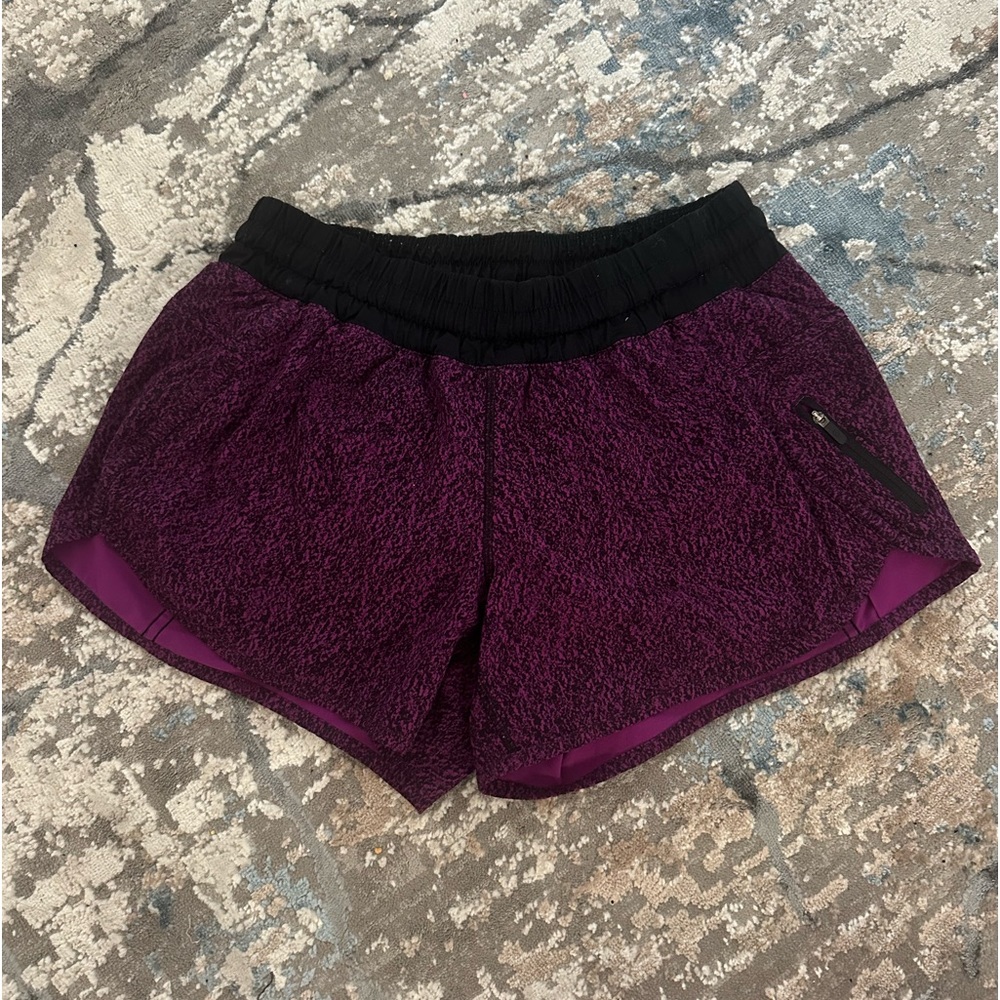 Purple lululemon size 10 shorts